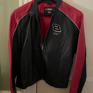 Dale Earnhardt Jr #8 NASCAR leather women’s racing jacket, size L